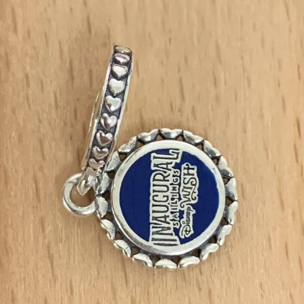 Pandora Disney Wish Cruise Line Wish Inaugural Charm, S925 Silver Bracelets - Picture 3 of 4